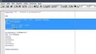 Algoritmo - Visualg - Funçoes e procedimentos