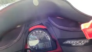 2003 arctic cat f7 top speed runs on river, 110 MPH!