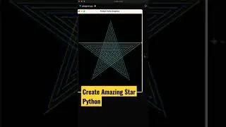 Coding status Python language program Star turtle 