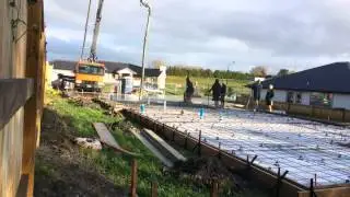 Rib raft concrete pour timelapse