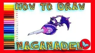 How To Draw Naganadel From Pokemon|Coloring and Drawing For Kids