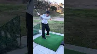 Mike Wydra Golf Swing - Right Inward Throw - above plane