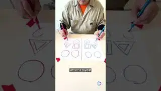 #shorts Drawing with both hands, stimulating both left and right brains simultaneously