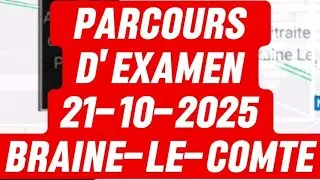 Parcours examen pratique permis B Braine-le-Comte
