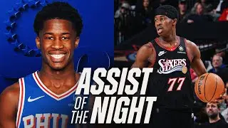 VJ Edgecombe, vision unlocked. Behind‑the‑back dime = Assist of the Night👌. #NBAAfrica #NBA