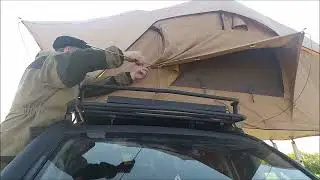 Первый расклад авто палатки KAMPINA ORT &mdash; 02L  165 ускореная съемка