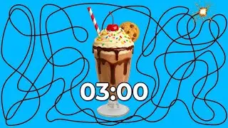 3 Minute Milkshake Countdown Timer 🥤💥 | Explosive Ending!
