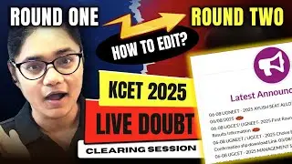KCET Round 2 Choice Filling 🔴 LIVE Demo + Doubt Clearing | Do It Right & Secure Your Seat!
