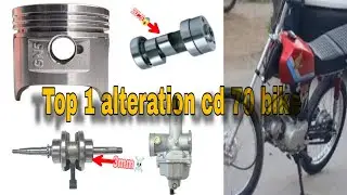 CD 70 bike top 1 alteration GN5 piston | 27.5cam and 3mm with and gn5 piston | low price