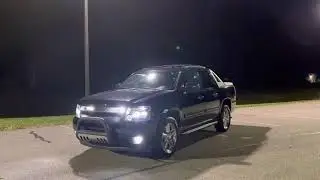 2012 Chevy Avalanche walk led lights demonstration at night.