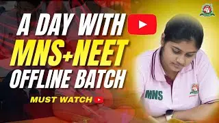 Daily Routine of MNS+NEET 2025 batch 😎 Best MNS Coaching in India #mns #neet #neet2025 #mns2025