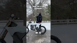POV: World&rsquo;s stiffest dirt bike suspension ☠️