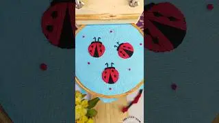 Ladybugs🐞embroidery #shorts #youtubeshorts #art #diy #artist #craft #design #handmade #embroidery