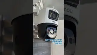 IMOU cruiser 5+5mp WiFi outdoor duel lens camera installation done check day or night quality #cctv