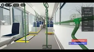 Roblox: Lugane - Mercedes-Benz Citaro O530L #222 - 9 Line - Zala iela - Autobusu Parks