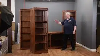 Solid Wood Bookcase TV Stand with Storage Shelves #woodworking #solidwood #handcraftedfurniture