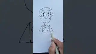 Mr Bean 😱🔥🤪Drawing  #shorts #drawing #mrbean #ytshorts #kids
