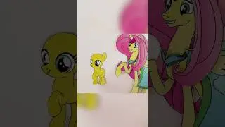 MLP Fluttershy 👑💎 Paper Craft #2 #papercraft #rainbow #fluttershy #mlp #mylittlepony #life