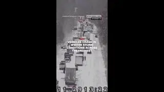 Vehicles crash in winter storm conditions across the Midwest