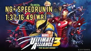 SPEEDRUN: Marvel Ultimate Alliance 3: The Black Order NG+ in 1:37:16.49 (PREVIOUS WR)