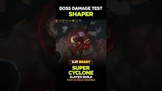 3.21 Boss Damage Test - Super Cyclone - Poe Builds #shorts #pathofexile