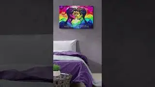 Together as One: Vibrant Gay Pride Canvas Wall Art, Inspired by Heartfelt 2-Sentence Story