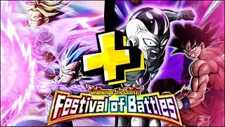 EZA LR VEGETA & TRUNKS + LR FRIEZA + GOKU VS. CHALLENGE THE LIMITS! FESTIVAL OF BATTLES! (Dokkan)