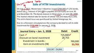 Chapter 12   Debt Instruments  Held to Maturity (Video 3)
