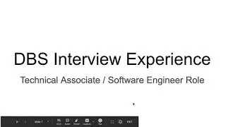DBS Interview Experience | Technical Associate | Software Engineer Role