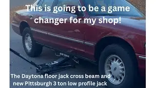 I should have got this sooner! Daytona floor jack cross beam and Pittsburgh low profile jack.