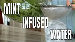 Making Mint Infused Water