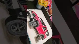 Mahindra Thar Drawing 😎 || Thar Jeep Drawing🤩 || #shorts #thar #car
