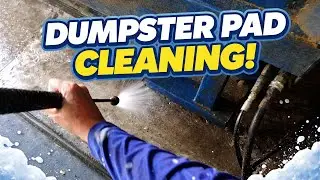 Pressure Washing a Greasy Dumpster Pad