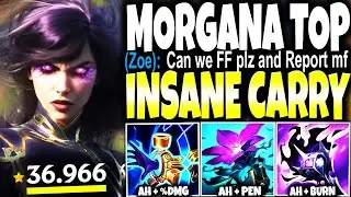 I picked Morgana Top Lane with my new Max AH Build and DID THE IMPOSSIBLE CARRY | LoL s15 Gameplay