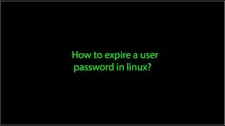 How to expire a user account in linux?