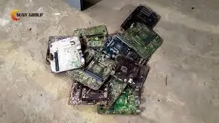 E-waste PCB Dismantling Machine & Motherboard Crushing & Soring Line