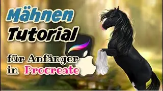 So bekommt es JEDER hin - Procreate MÄHNEN Tutorial + free hair brush