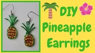 DIY Beaded Pineapple Earrings