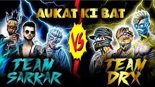 Team sarkar vs team drx 😚 3v3 coustom challenge 😮 #video #viral #freefiremax #trending
