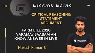 Critical Reasoning|| Statement Argument Practice || Mr.Naresh kumar || Mission Mains|| Reasoning