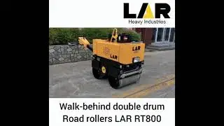 Walk behind double drum road rollers LAR RT800 / Rodillo Tandem Autopropulsado LAR RT800 Video 2