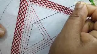 Hand Embroidery Bangladeshi Traditional Nakshi Katha Stitch Tutorial. গ্রাম বাংলার নকশী কাঁথা সেলাই।