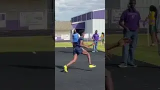 1st time High Jumping and he wins district with his unique style! #taeshotit #trackandfield