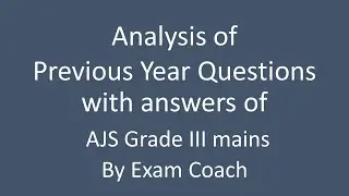 Previous Year Question analysis with answers of Assam Judicial Service Exam, Grade III