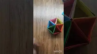 How to make mini pen pot #diy #origami #craft #shortsfeed #shorts #trending
