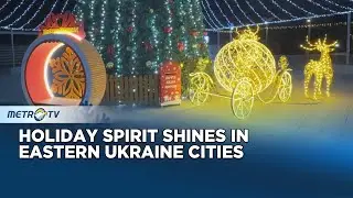 Cities Celebrate New Year With Sparkling Trees