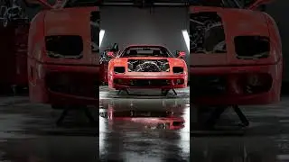 Old ferrari f40 Reborn | Complete Car Restoration #car #restoration #ferrari #f40 #FerrariF40