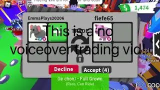 No talking RICH TRADING video! Roblox adopt me!