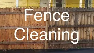 Los Angeles wood fence cleaning. Remove dark black streaks from wooden fencing. (818)964-1054