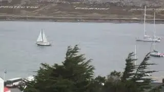 Sailing Stanley harbour